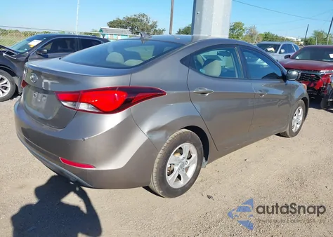 2014 Hyundai Elantra Se from USA, damaged, VIN 5NPDH4AE1EH507771